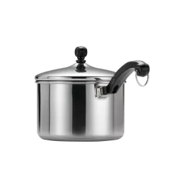 Cookware Farberware Classic Series 1 Qt. Stainless Steel Sauce Pan With Lid 6 Cookware Farberware Classic Series 1 Qt. Stainless Steel Sauce Pan With Lid -Weston Shop farberware sauce pans 50000 66 1000