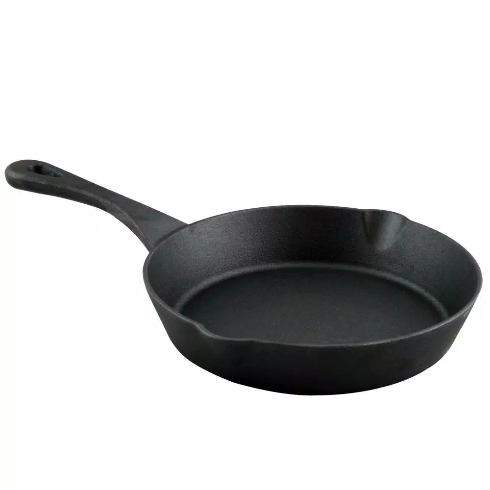 Cookware Crock-Pot Artisan 8 In. Cast Iron Skillet In Flat Black With Pour Spout 3 Cookware Crock-Pot Artisan 8 In. Cast Iron Skillet In Flat Black With Pour Spout