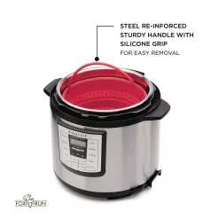 Cookware Fox Run 6 Qt. Red Collapsible Silicone Steamer Insert For Instant Pot 12 Cookware Fox Run 6 Qt. Red Collapsible Silicone Steamer Insert For Instant Pot -Weston Shop fox run stock pots 48772 1f 1000