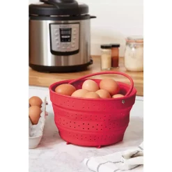 Cookware Fox Run 6 Qt. Red Collapsible Silicone Steamer Insert For Instant Pot 15 Cookware Fox Run 6 Qt. Red Collapsible Silicone Steamer Insert For Instant Pot -Weston Shop fox run stock pots 48772 76 1000