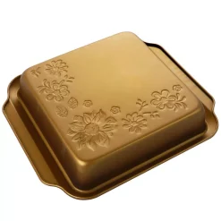 Alternative view of Bakeware Gibson Home Country Kitchen 8 In. Square Copper Embossed Carbon Steel Bake Pan