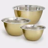 Bakeware ExcelSteel 5 Qt. Professional Stainless Steel Hammered Mixing Bowl With Gold Tone -Weston Shop gold excelsteel mixing bowls 947 64 1000