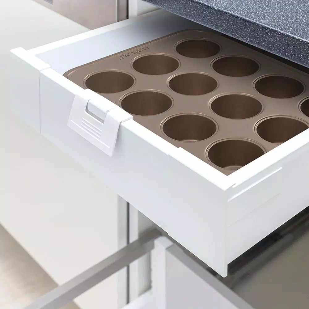 Bakeware NutriChef 2-Piece Steel Deluxe Non-Stick Cupcake Cookie Baking Sheet Set 4 Bakeware NutriChef 2-Piece Steel Deluxe Non-Stick Cupcake Cookie Baking Sheet Set - Image 2