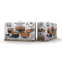 Gotham Steel 10-Piece Ti-Ceramic Nonstick Coating Cookware Set With Utensils 7 Gotham Steel 10-Piece Ti-Ceramic Nonstick Coating Cookware Set With Utensils -Weston Shop graphite gotham steel cookware sets 7151 4f 1000