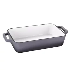 Cookware AMERCOOK LA PLURIEL 11.8 In. Cast Iron Roasting Pan In Gray