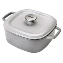 Bakeware Bayou Classic 4 Qt. Enameled Covered Weathered Gray Casserole