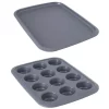 Bakeware BergHOFF GEM 2-Piece Large Non-Stick Dessert Set 1 Bakeware BergHOFF GEM 2-Piece Large Non-Stick Dessert Set -Weston Shop gray berghoff bakeware sets 2212690 64 1000