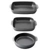 Bakeware BergHOFF GEM 3-Piece Large Stoneware Bake Set -Weston Shop gray berghoff bakeware sets 2212691 64 1000