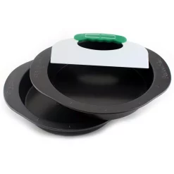 Bakeware BergHOFF Perfect Slice 3-Piece Carbon Steel Cake Pan Set With Slicing Tool