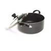Cookware Better Chef 10 Qt. Round Aluminum Nonstick Dutch Oven In Gray With Glass Lid -Weston Shop gray better chef dutch ovens braisers 98580243m 64 1000
