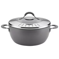 Bakeware Circulon Radiance 5.5 Qt. Gray Hard-Anodized Nonstick Covered Casserole