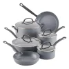 Farberware Quartz 10-Piece Aluminum Nonstick Cookware Set In Gray Speckle -Weston Shop gray speckle farberware cookware sets 10594 64 1000