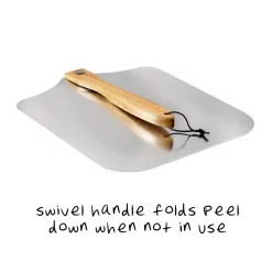 Bakeware Honey-Can-Do Honey-Can-Do 14 In. X 16 In. Aluminum Foldable Pizza Peel With Wood Handle 12 Bakeware Honey-Can-Do Honey-Can-Do 14 In. X 16 In. Aluminum Foldable Pizza Peel With Wood Handle -Weston Shop honey can do pizza stones pizza pans kch 08436 1f 1000