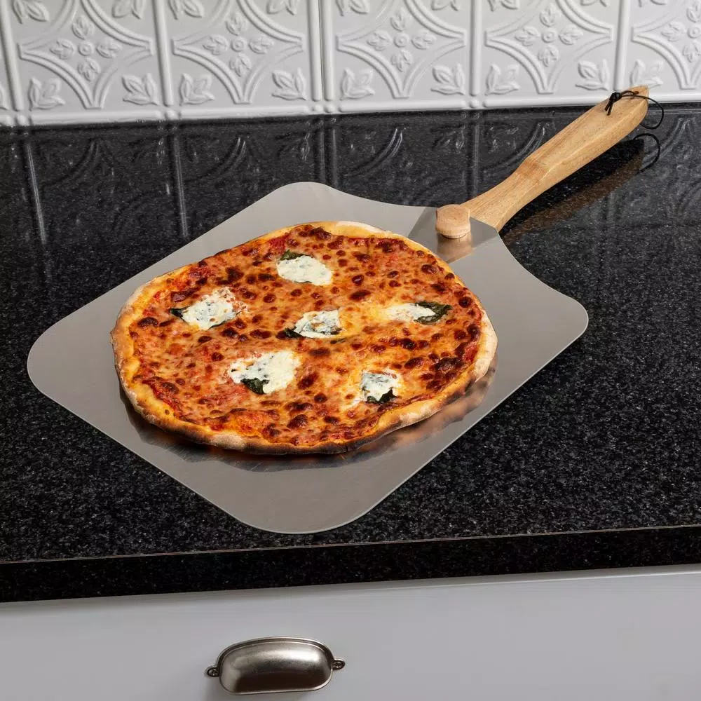 Bakeware Honey-Can-Do Honey-Can-Do 14 In. X 16 In. Aluminum Foldable Pizza Peel With Wood Handle 9 Bakeware Honey-Can-Do Honey-Can-Do 14 In. X 16 In. Aluminum Foldable Pizza Peel With Wood Handle - Image 7