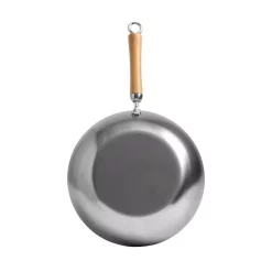 Cookware Honey-Can-Do Joyce Chen 12 In. Silver Carbon Steel Stir-Fry Pan With Birchwood Handle 11 Cookware Honey-Can-Do Joyce Chen 12 In. Silver Carbon Steel Stir-Fry Pan With Birchwood Handle -Weston Shop honey can do woks stir fry pans j21 9979 c3 1000