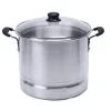 Cookware IMUSA Mexicana 24 Qt. Aluminum Stovetop Steamer With Glass Lid 1 Cookware IMUSA Mexicana 24 Qt. Aluminum Stovetop Steamer With Glass Lid -Weston Shop imusa stock pots mexicana 424 64 1000