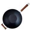 Cookware IMUSA Light Cast Iron Pre-Seasoned 14 In. Wok With Wood Handle 2 Cookware IMUSA Light Cast Iron Pre-Seasoned 14 In. Wok With Wood Handle -Weston Shop imusa woks stir fry pans gkg 61021 64 1000