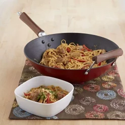 Cookware IMUSA Light Cast Iron Pre-Seasoned 14 In. Wok With Wood Handle 9 Cookware IMUSA Light Cast Iron Pre-Seasoned 14 In. Wok With Wood Handle -Weston Shop imusa woks stir fry pans gkg 61021 c3 1000