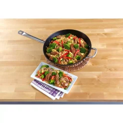 Cookware IMUSA 14 In. Light Cast Iron Pre-Seasoned Wok With Helper Handle 11 Cookware IMUSA 14 In. Light Cast Iron Pre-Seasoned Wok With Helper Handle -Weston Shop imusa woks stir fry pans lci 19008 1f 1000