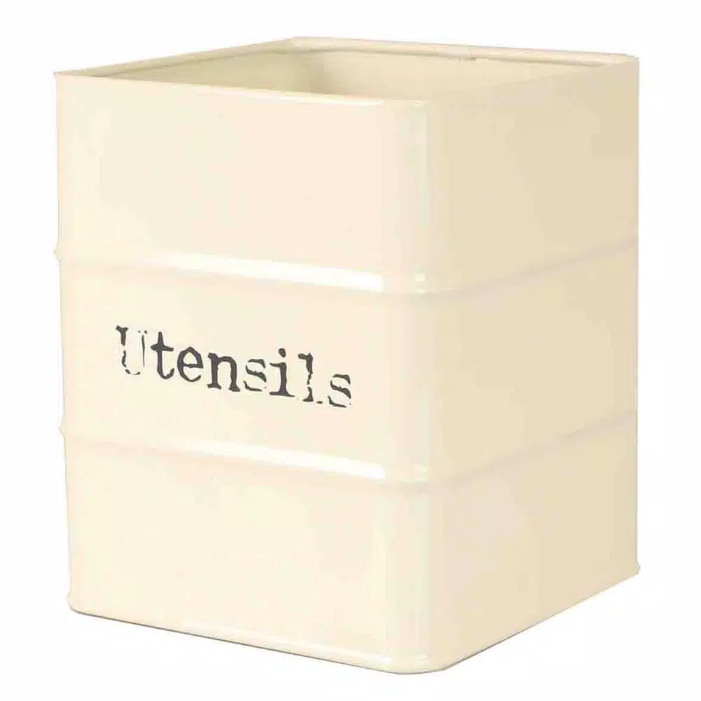 Kitchen Utensils Home Basics Ivory Tin Utensil Holder 3 Kitchen Utensils Home Basics Ivory Tin Utensil Holder