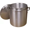 Cookware King Kooker 120 Qt. Aluminum Stock Pot In Silver With Lid 2 Cookware King Kooker 120 Qt. Aluminum Stock Pot In Silver With Lid -Weston Shop king kooker stock pots kk 120 64 1000