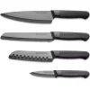 KitchenAid 4-Piece Ceramic Cutlery Set In Stone In Black