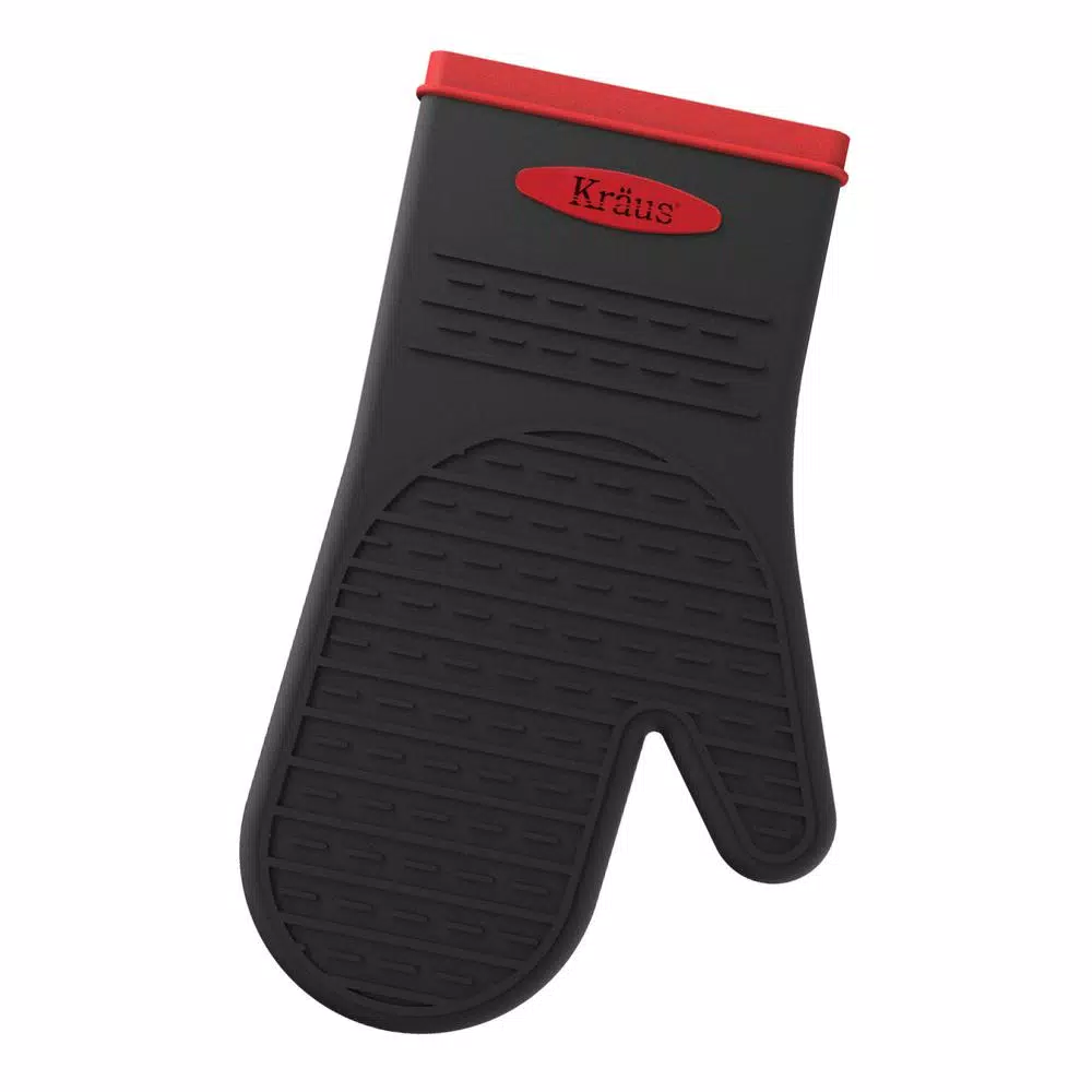 Kitchen Gadgets & Tools KRAUS Silicone Black Heat-Resistant Non-Slip Oven Mitt 3 Kitchen Gadgets & Tools KRAUS Silicone Black Heat-Resistant Non-Slip Oven Mitt