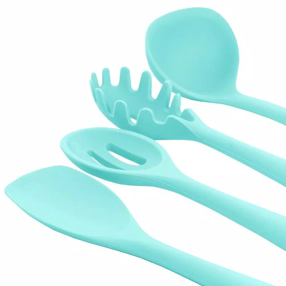 Kitchen Utensils MegaChef Light Teal Silicone Cooking Utensils (Set Of 12) 6 Kitchen Utensils MegaChef Light Teal Silicone Cooking Utensils (Set Of 12) - Image 4