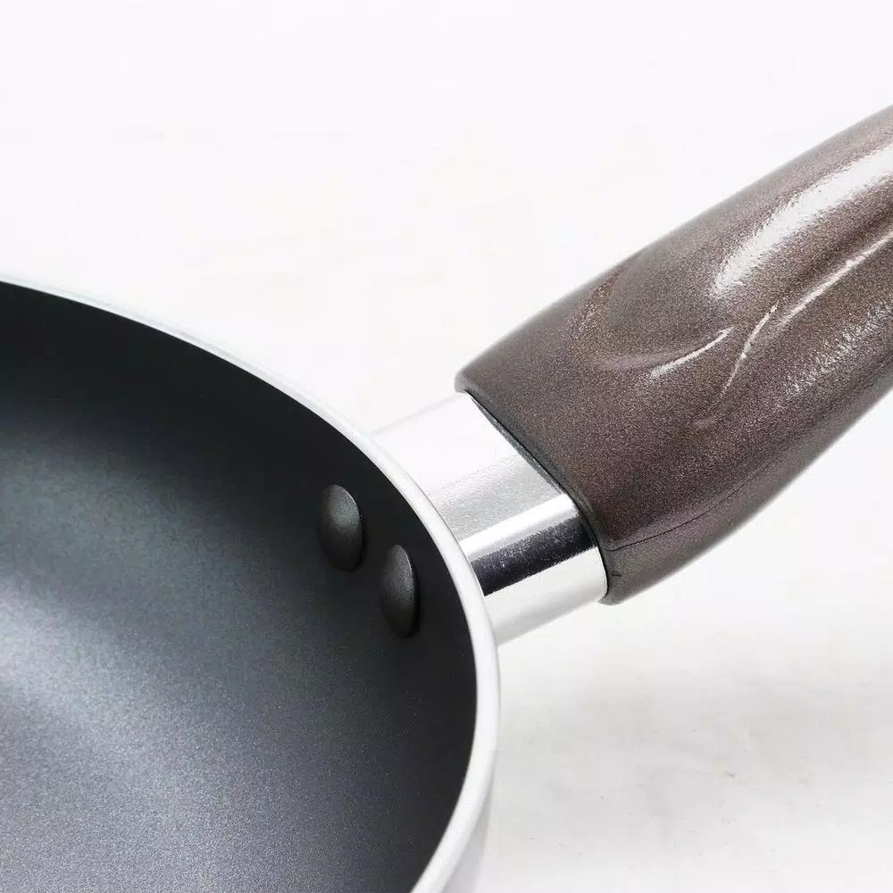 Cookware Oster Sato 8 In. Aluminum Nonstick Frying Pan In Metallic Champagne 4 Cookware Oster Sato 8 In. Aluminum Nonstick Frying Pan In Metallic Champagne - Image 2