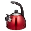 Cookware Creative Home Rhapsody 8.4-Cup Cranberry Stainless Steel Stovetop Tea Kettle With Whistle 2 Cookware Creative Home Rhapsody 8.4-Cup Cranberry Stainless Steel Stovetop Tea Kettle With Whistle -Weston Shop metallic cranberry creative home tea kettles 72996 64 1000