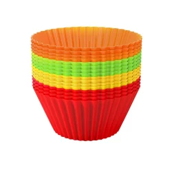 Bakeware Chef Buddy Silicone Cupcake Liners (24-Pack)