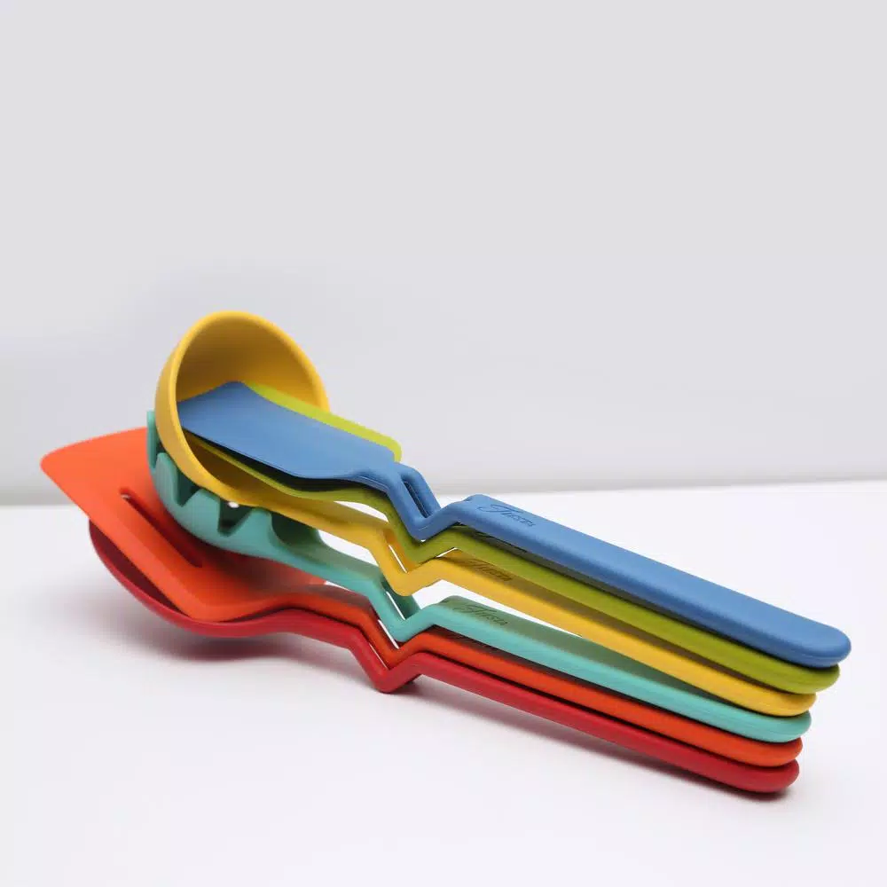 Kitchen Utensils Fiesta 7-Piece Silicone Utensil Set With Wire Caddy 6 Kitchen Utensils Fiesta 7-Piece Silicone Utensil Set With Wire Caddy - Image 4