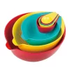 Bakeware MasterPan 10 In. 8-Piece Multi-Colored Nested Mixing And Measuring Bowl 2 Bakeware MasterPan 10 In. 8-Piece Multi-Colored Nested Mixing And Measuring Bowl -Weston Shop multicolor masterpan measuring cups measuring spoons mp 123 64 1000