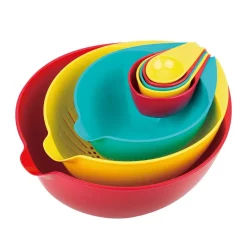 Bakeware MasterPan 10 In. 8-Piece Multi-Colored Nested Mixing And Measuring Bowl