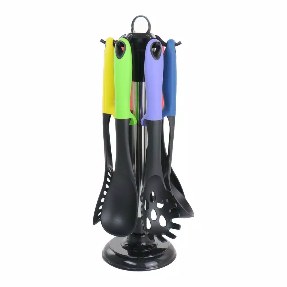 Kitchen Utensils MegaChef Assorted Color Nylon Cooking Utensils (Set Of 7) 3 Kitchen Utensils MegaChef Assorted Color Nylon Cooking Utensils (Set Of 7)