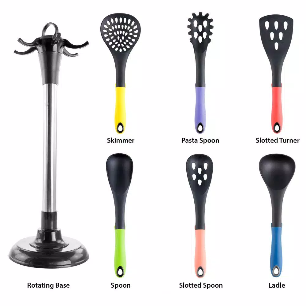 Kitchen Utensils MegaChef Assorted Color Nylon Cooking Utensils (Set Of 7) 12 Kitchen Utensils MegaChef Assorted Color Nylon Cooking Utensils (Set Of 7) - Image 10