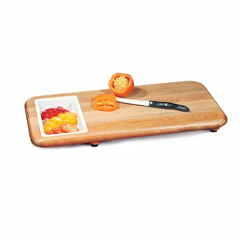 Cutlery Catskill Craftsmen Hardwood Cutting Board With Cut βnβ Catch Removable Tray - Image 2