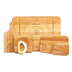 Cutlery Catskill Craftsmen 5-Piece Hardwood Reversible Cutting Board Set