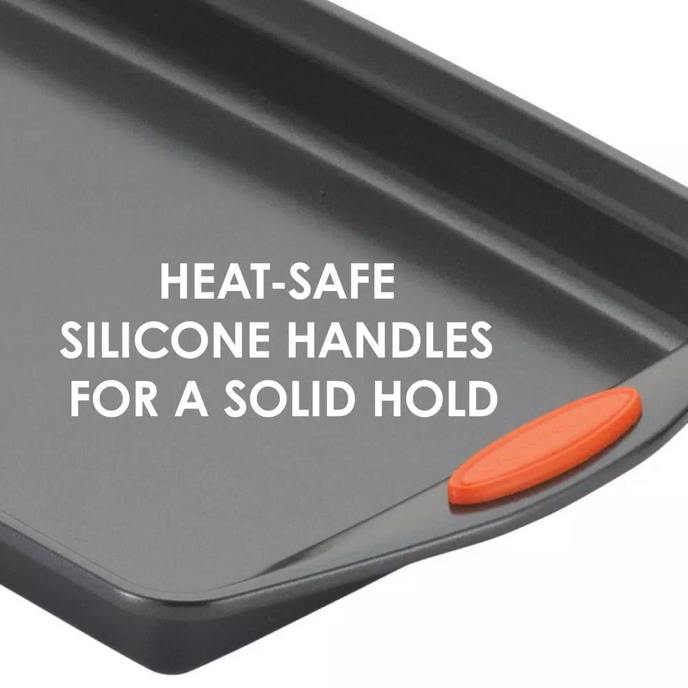 Rachael Ray Oven Lovin’ 5-Piece Gray And Orange Bakeware Set 6 Rachael Ray Oven Lovin’ 5-Piece Gray And Orange Bakeware Set - Image 4