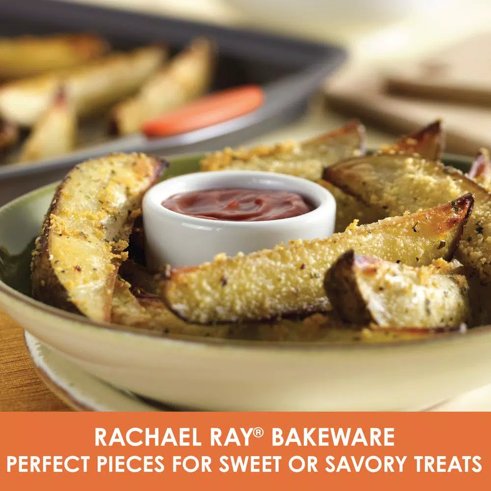 Rachael Ray Oven Lovin’ 5-Piece Gray And Orange Bakeware Set 9 Rachael Ray Oven Lovin’ 5-Piece Gray And Orange Bakeware Set - Image 7