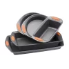 Rachael Ray Oven Lovin’ 5-Piece Gray And Orange Bakeware Set -Weston Shop orange and gray rachael ray bakeware sets 55673 64 1000