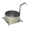 Bakeware Paragon 6 In. Funnel Cake Mold Ring With Base Plate -Weston Shop paragon baking molds 4020 64 1000