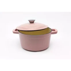 Cookware BergHOFF Neo 3 Qt. Round Cast Iron Dutch Oven In Pink With Lid 6 Cookware BergHOFF Neo 3 Qt. Round Cast Iron Dutch Oven In Pink With Lid -Weston Shop pink berghoff dutch ovens braisers 2212326 c3 1000