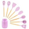 Kitchen Utensils MegaChef Pink Silicone And Wood Cooking Utensils (Set Of 9) 2 Kitchen Utensils MegaChef Pink Silicone And Wood Cooking Utensils (Set Of 9) -Weston Shop pink megachef kitchen utensil sets 985114358m 64 1000