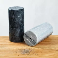 Kitchen Gadgets & Tools Fox Run White And Black Marble Salt And Pepper Shaker Set 13 Kitchen Gadgets & Tools Fox Run White And Black Marble Salt And Pepper Shaker Set -Weston Shop polished marble fox run salt pepper mills 48777 fa 1000