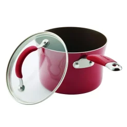 Cookware Rachael Ray Cucina 2 Qt. Aluminum Nonstick Sauce Pan In Cranberry Red With Glass Lid 6 Cookware Rachael Ray Cucina 2 Qt. Aluminum Nonstick Sauce Pan In Cranberry Red With Glass Lid -Weston Shop rachael ray sauce pans 16801 c3 1000