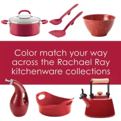 Kitchen Gadgets & Tools Rachael Ray Cast Iron Red Shimme Fondue Pot Set, 1.5-Quart -Weston Shop rachael ray specialty kitchen gadgets 47870 44 1000