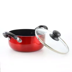 Cookware Better Chef 2 Qt. Round Aluminum Nonstick Dutch Oven In Red With Glass Lid 9 Cookware Better Chef 2 Qt. Round Aluminum Nonstick Dutch Oven In Red With Glass Lid -Weston Shop red better chef dutch ovens braisers 98589226m 1f 1000