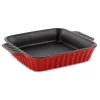 Bakeware Crock-Pot Denhoff Ribbed 8 In. Square Stoneware Nonstick Casserole Dish In Red -Weston Shop red crock pot casserole dishes 986100817m 64 1000