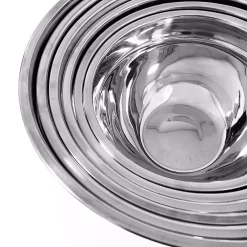 Alternative view of Bakeware Elite 12-Piece Stainless Steel Colored Mixing Bowl With Tops
